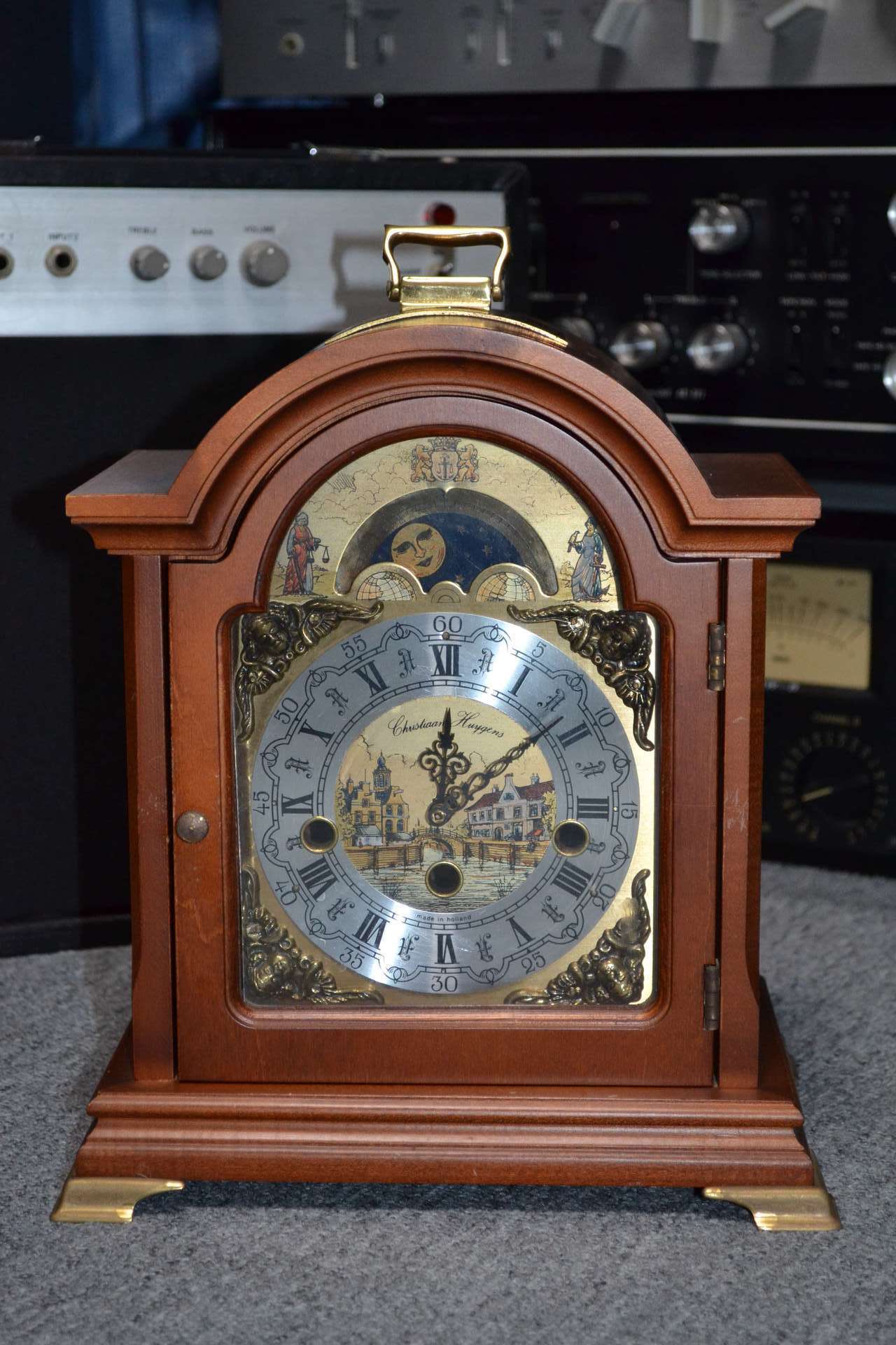 オランダ製機械式置時計をクオーツ時計に改造: キラキラ趣味